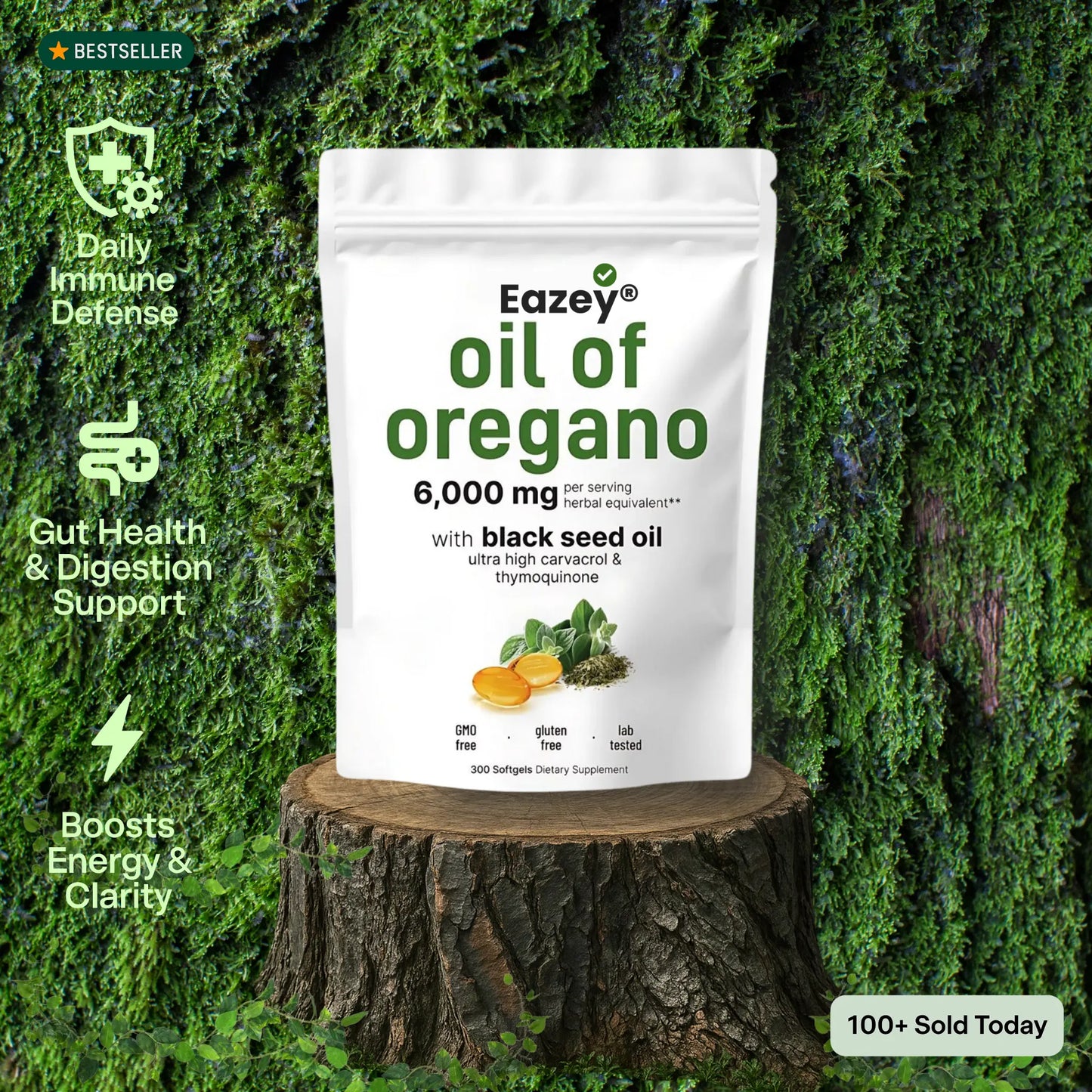Premium Oil Of Oregano Softgels Eazey Dreams