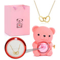 Load image into Gallery viewer, CUSTOM BEAR WITH ROSE AND NECKLACE™
