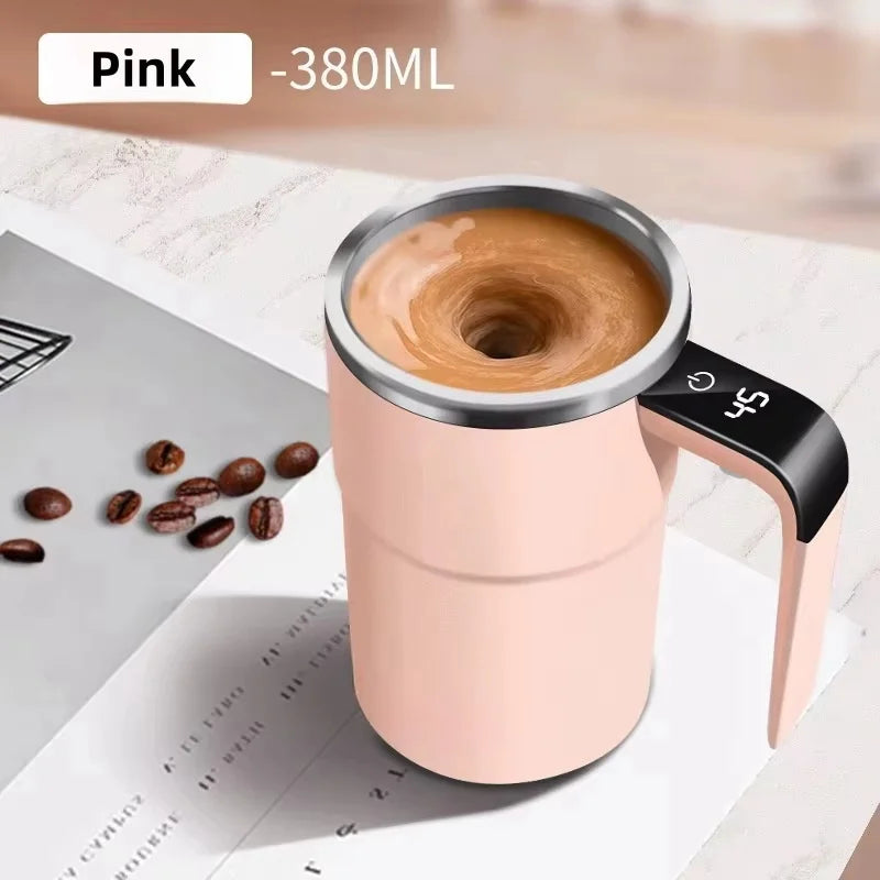 AUTOMATIC STIRRING COFFEE MUG