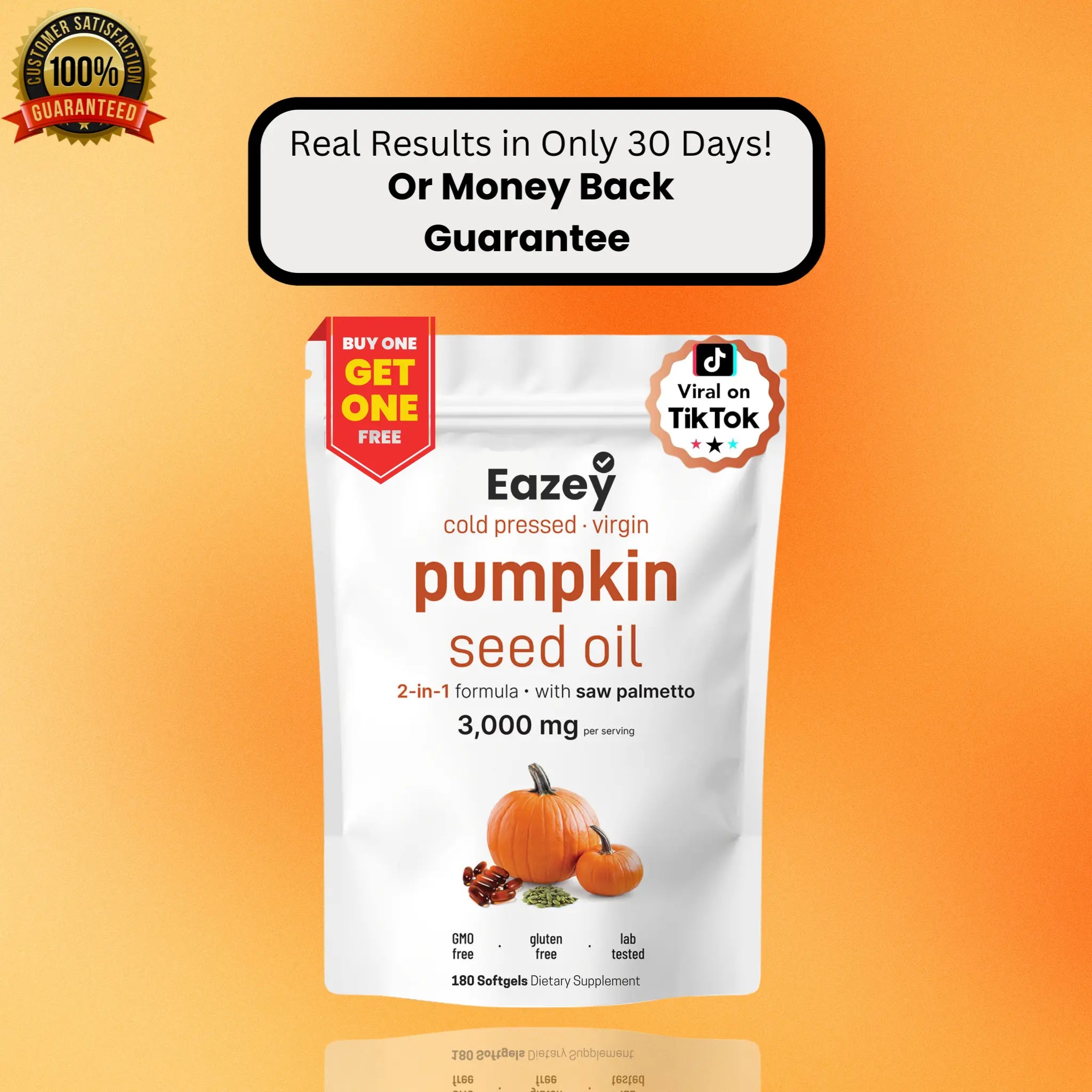 Premium Pumpkin Seed Oil Capsules Eazey Dreams